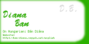 diana ban business card